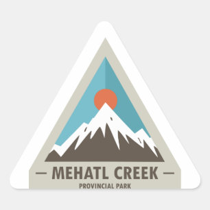 Mehatl Creek Provincial Park Triangle Sticker