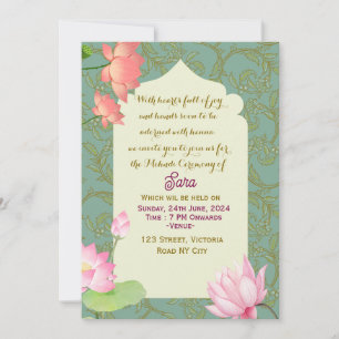 Mehendi Ceremony Digital Invitations