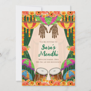 Mehendi invitation Digital Mehndi invite