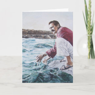 Meher Baba Dips into His Ocean Card