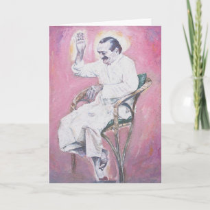 Meher Baba laughing, CARD