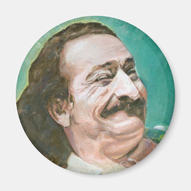 Meher Baba laughing Magnet (Front)