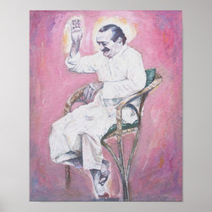 Meher Baba  laughing-- Poster
