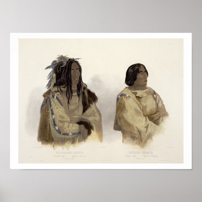 Mehkskeme-Sukahs, Blackfoot Chief and Tatsicki-Sto Poster (Front)