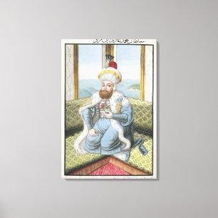 Mehmed II (1432-81) called 'Fatih', the Conqueror, Canvas Print