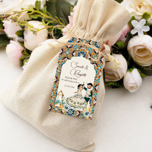 Mehndi and sangeet Indian wedding favour Gift Tags