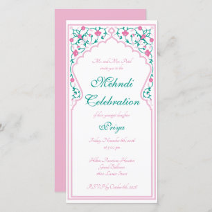 Mehndi Celebration Invitation