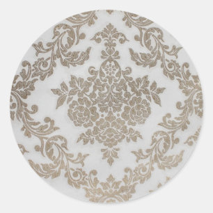 mehndi classic round sticker