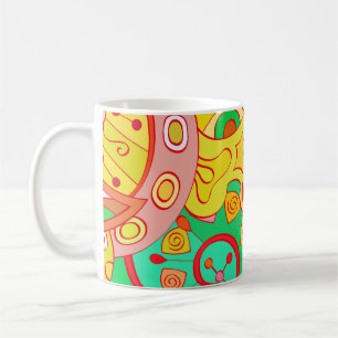 Mehndi Doodle: Colourful Ethnic Texture. Coffee Mug