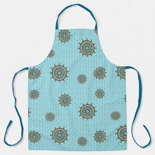 Mehndi Fantasy Copper All-Over Print Apron