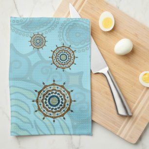 Mehndi Fantasy Copper Hand Towel