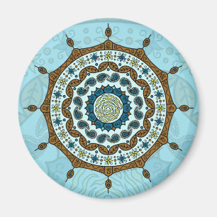 Mehndi Fantasy Copper Magnet