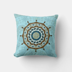 Mehndi Fantasy Copper Pillow