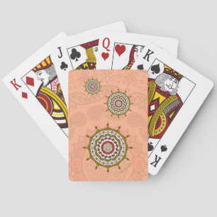 Mehndi Fantasy Gold Classic Playing Cards