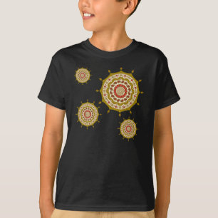 Mehndi Fantasy Gold Kid's and Baby Dark Shirt