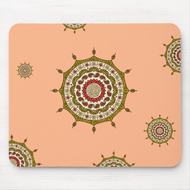 Mehndi Fantasy Gold Mousepad (Front)