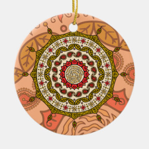 Mehndi Fantasy Gold Ornament