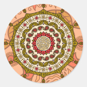 Mehndi Fantasy Gold Sticker
