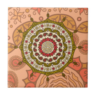 Mehndi Fantasy Gold Tile