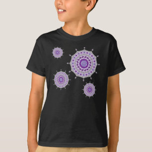 Mehndi Fantasy Silver Kid's and Baby Dark Shirt