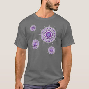 Mehndi Fantasy Silver Men's Dark Shirt