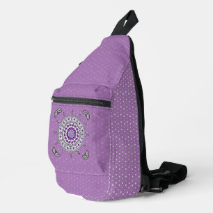 Mehndi Fantasy Silver Sling Bag
