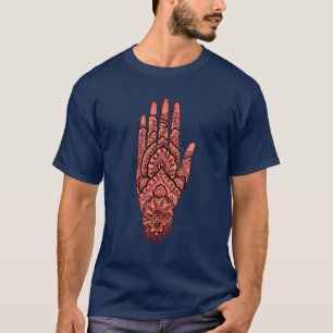 Mehndi Hand Tattoo Art Design   T-Shirt