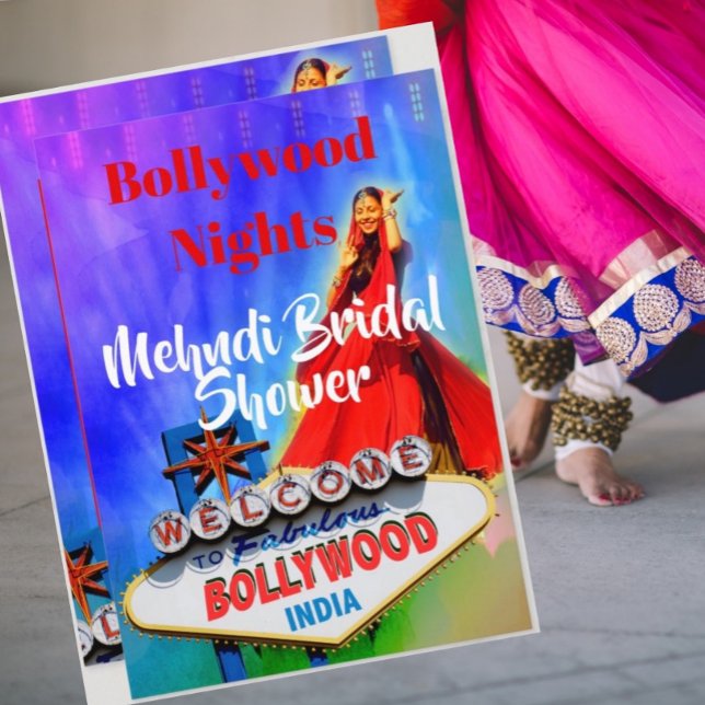 Mehndi Henna Bridal Shower Bollywood Indian Invitation (Creator Uploaded)