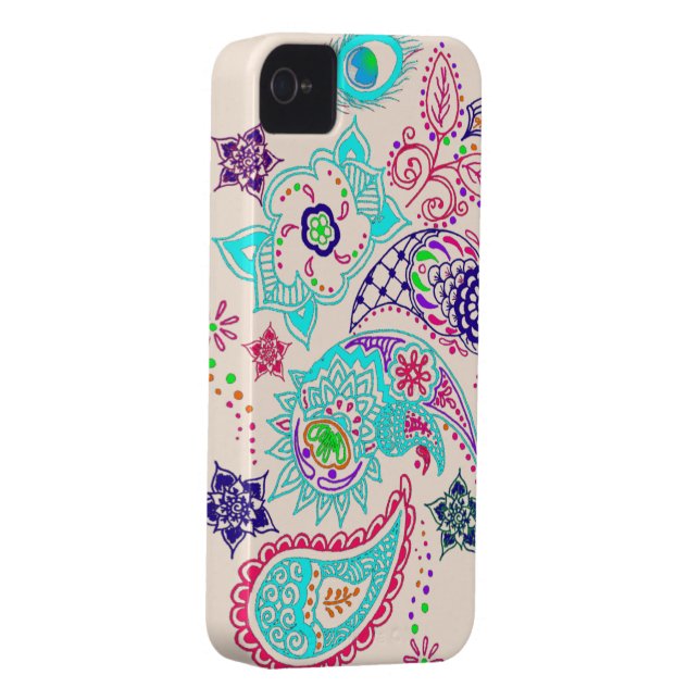 Mehndi pattern design Case-Mate iPhone case (Back/Right)