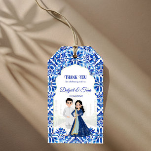 Mehndi Sangeet Indian wedding cute favours Gift Tags