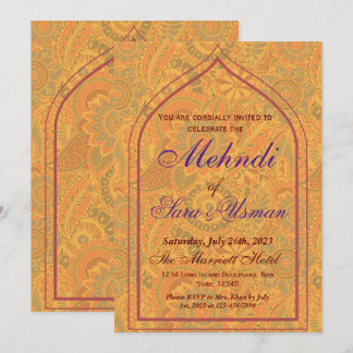 Mehndi Sangeet Invitation