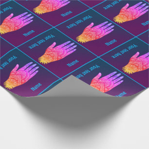 Mehndi Tattoo Art Rainbow Design Personalised Wrapping Paper