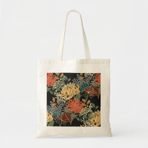 Mehndi Tracery Tile: Ethnic Seamless Design Tote Bag