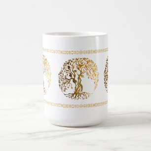 Mehndi Tree of Life (Gold) Coffee Mug