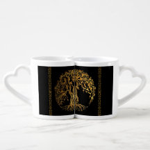 Mehndi Tree of Life (Gold) (Henna)