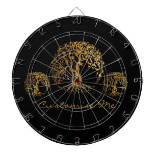 Mehndi Tree of Life (Henna) Dartboard