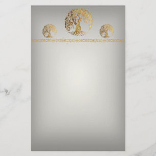 Mehndi Tree of Life (Henna) Stationery