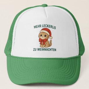 Mehr Leckerlis zu Weihnachten - lustige katzen Trucker Hat