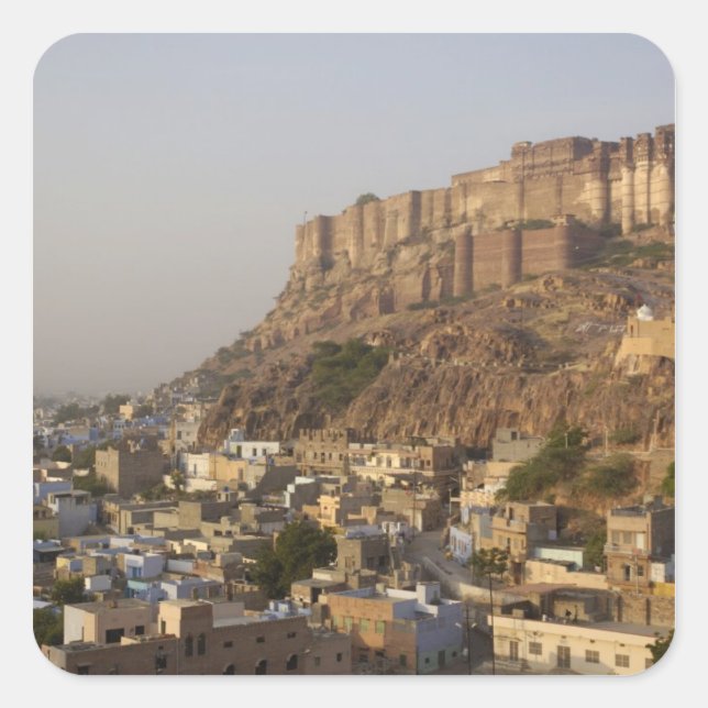 Mehrangarh Fort of Jodhpur. Rajasthan, INDIA. Square Sticker (Front)