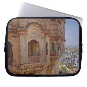 Mehrangarh Fort towering above Jodhpur, The Blue Laptop Sleeve