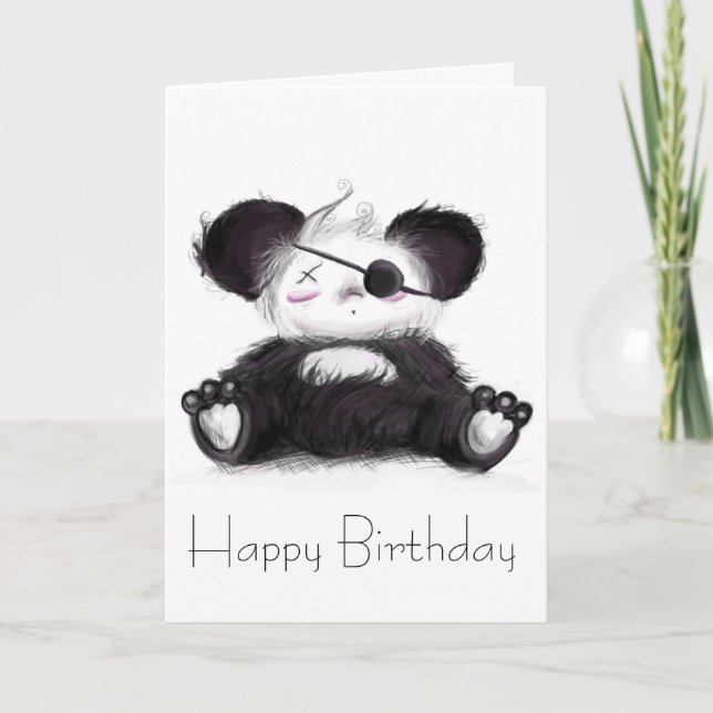 Mei Mei Panda Pirate Card (Front)