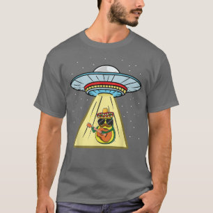 Meican Avocado Guitarist Ufo Abduction T-Shirt