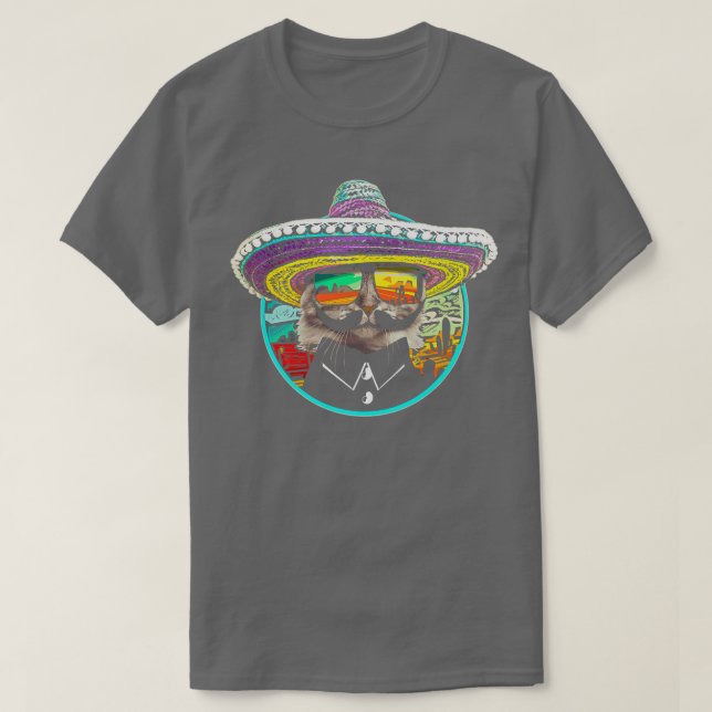 Meican Cat  T-Shirt (Design Front)