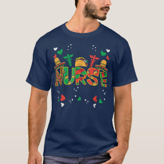 Meican Nurse Cinco De Mayo Nurse Women Scrub Top R