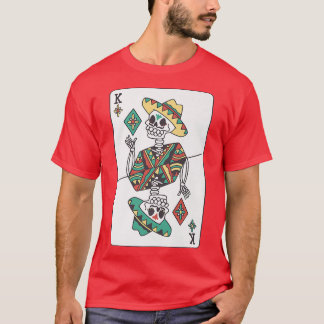 Meican Skeleton Card Game  T-Shirt