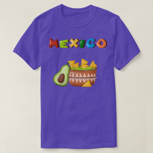 Meico Tacos and Avocado  T-Shirt (Design Front)