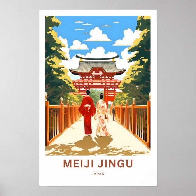 Meiji Jingu Japan Travel Print (Front)