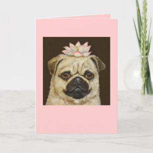 Meili the pug card