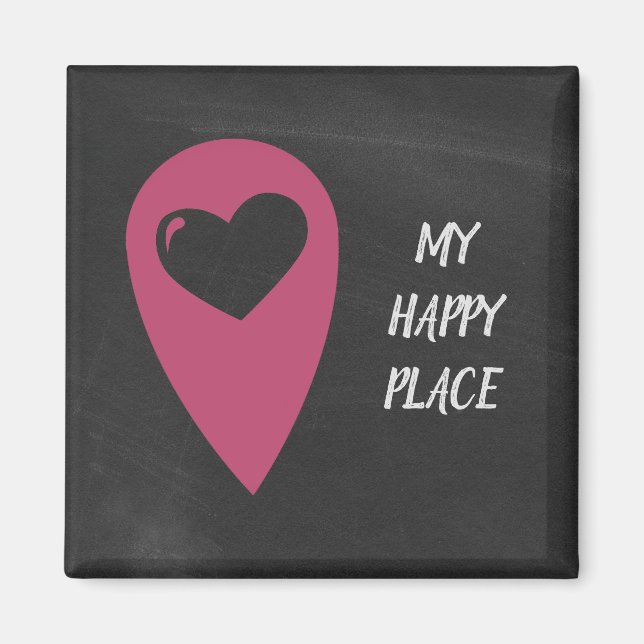 Mein glücklicher Platz Magnet (Front)