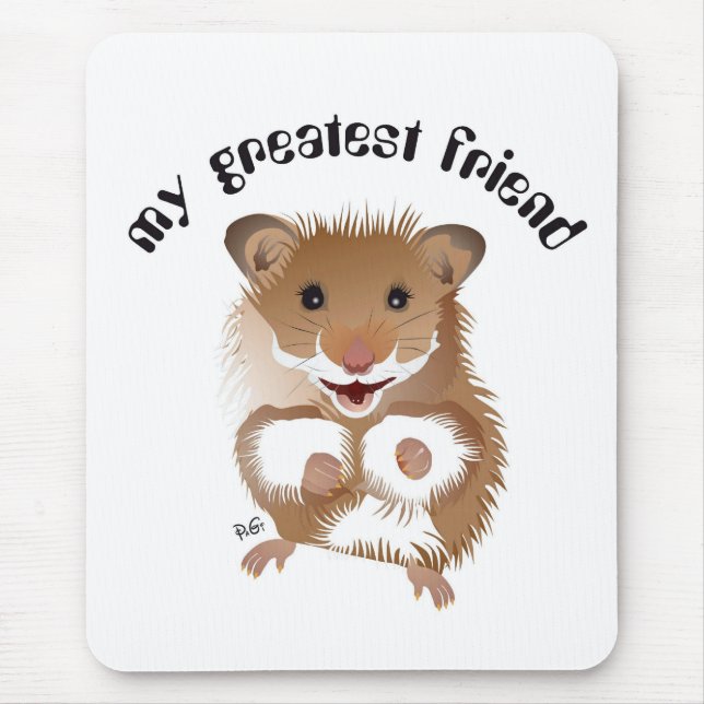 Mein grösster Freund, Hamster Mauspad Mouse Mat (Front)